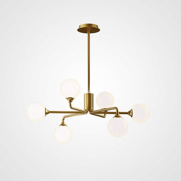 Потолочная люстра PROTON L6 Brass by ImperiumLoft