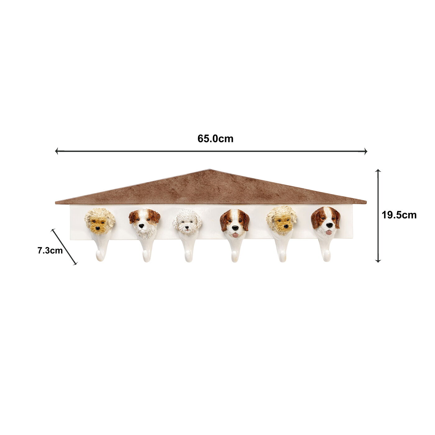 Вешалка настенная Dogs Out 65cm KARE 70971