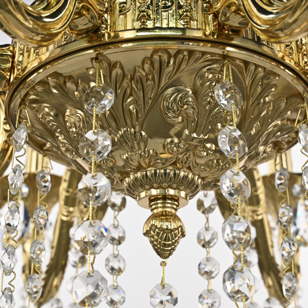 Люстра с хрустальными подвесками AL79101/8/250 B G Bohemia Ivele Crystal