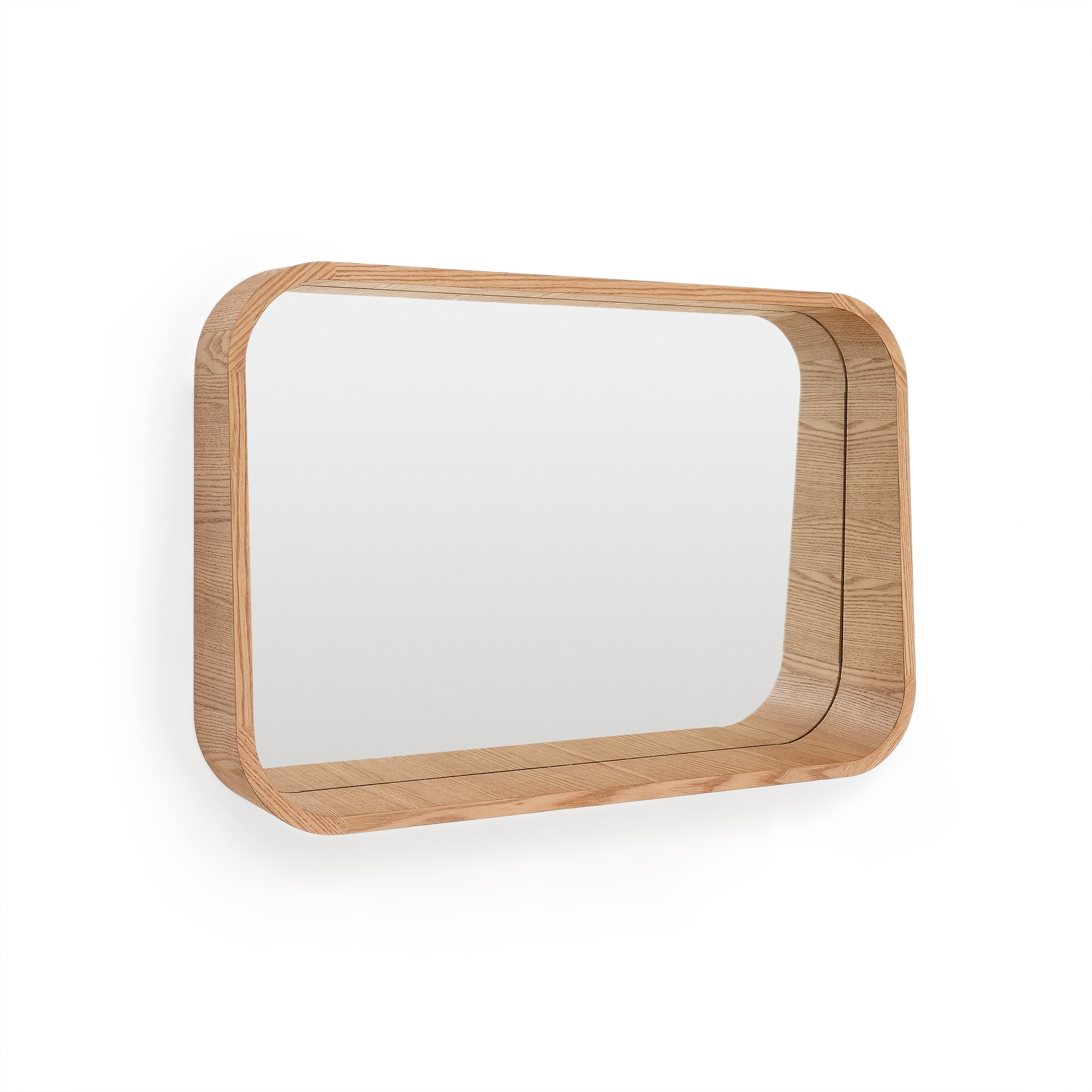 Salaya Зеркало в раме из ламинированной фанеры ясеня в натуральной отделке, 90 x 60 La Forma (ex Julia Grup)
