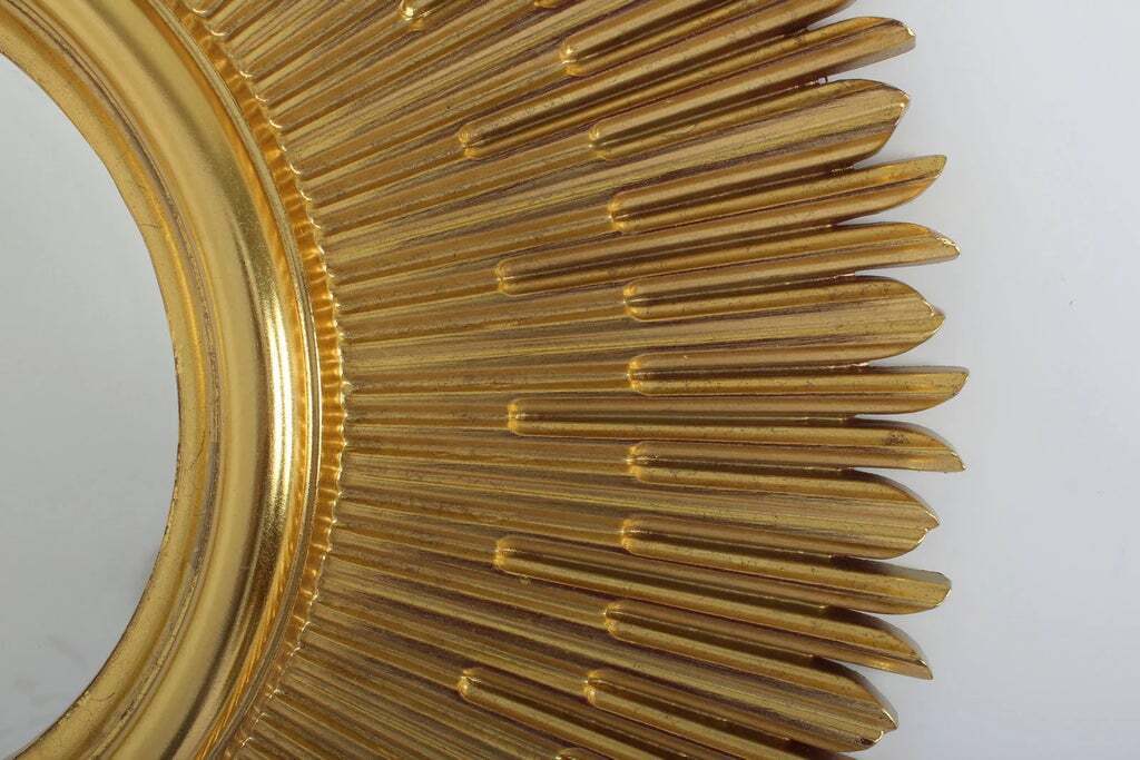 Круглое зеркало в золотой раме Вальтер Louvre Home LH1032G