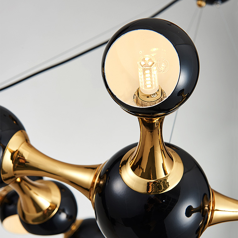 Дизайнерская люстра ATOMIC ROUND SUSPENSION White by ImperiumLoft
