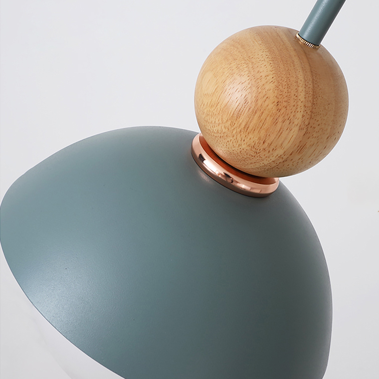 Подвесной светильник POMPON WOOD Голубой by ImperiumLoft