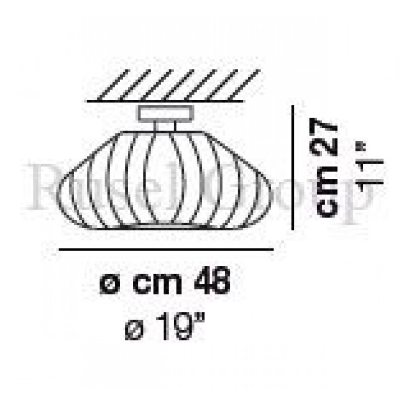 Потолочный светильник Vistosi DIAMANTE PL 50