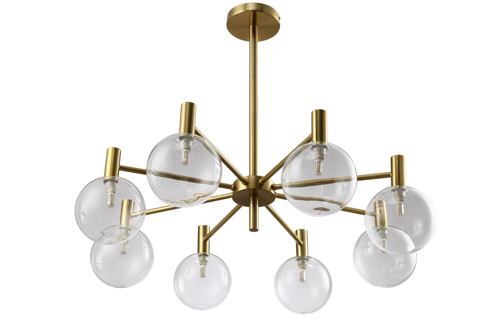 Люстра Crystal Lux ANDRES SP8 BRONZE/TRANSPARENTE