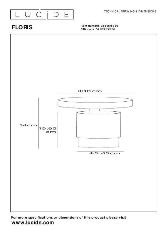 Спот LUCIDE 35913/01/30