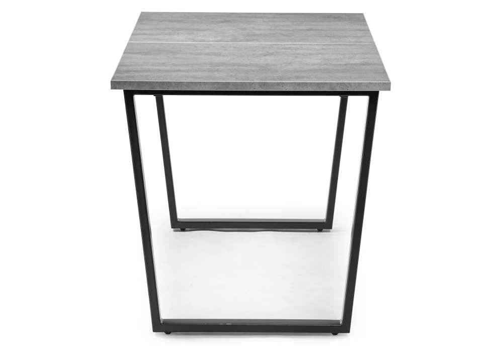 Стол деревянный Woodville раскладной Лота Лофт 120 25 мм черный матовый / бетон 489617