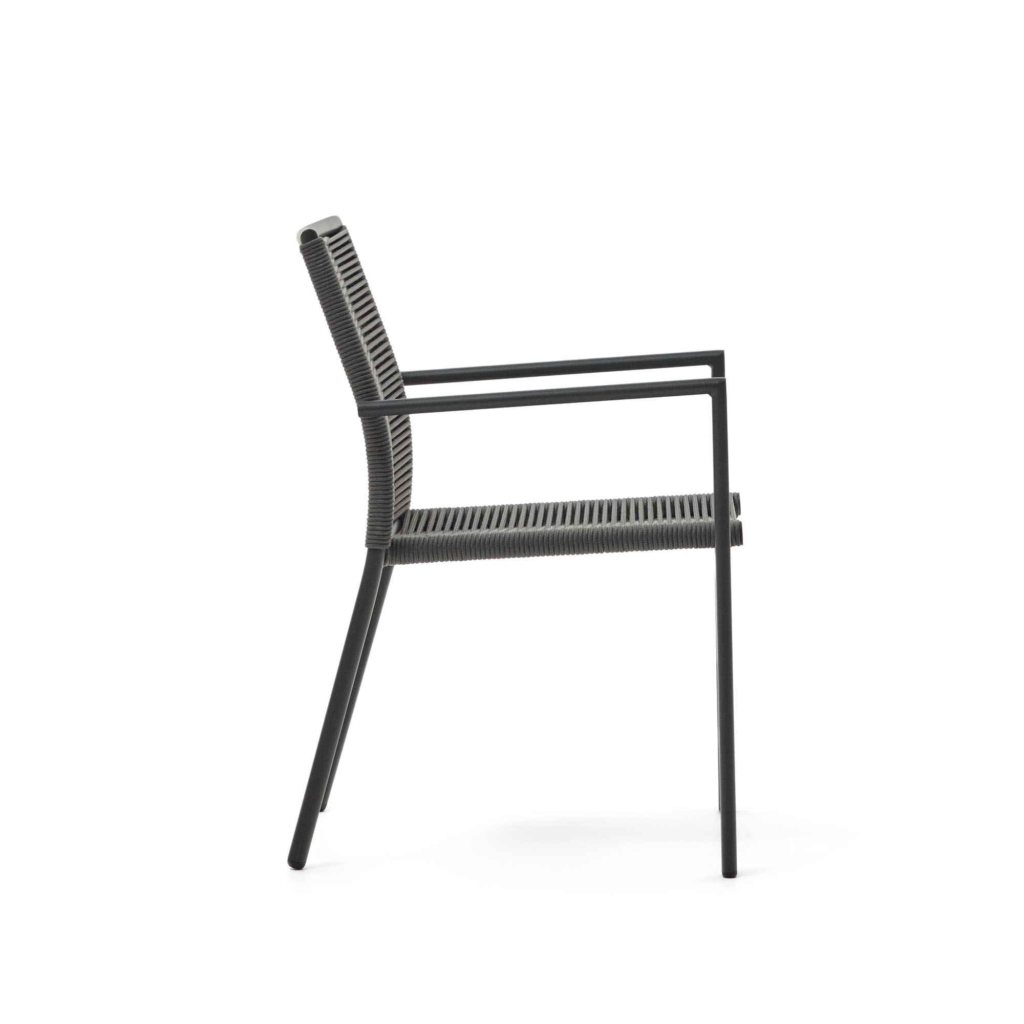 Culip Садовый стул из алюминия и шнура в сером цвете La Forma (ex Julia Grup)