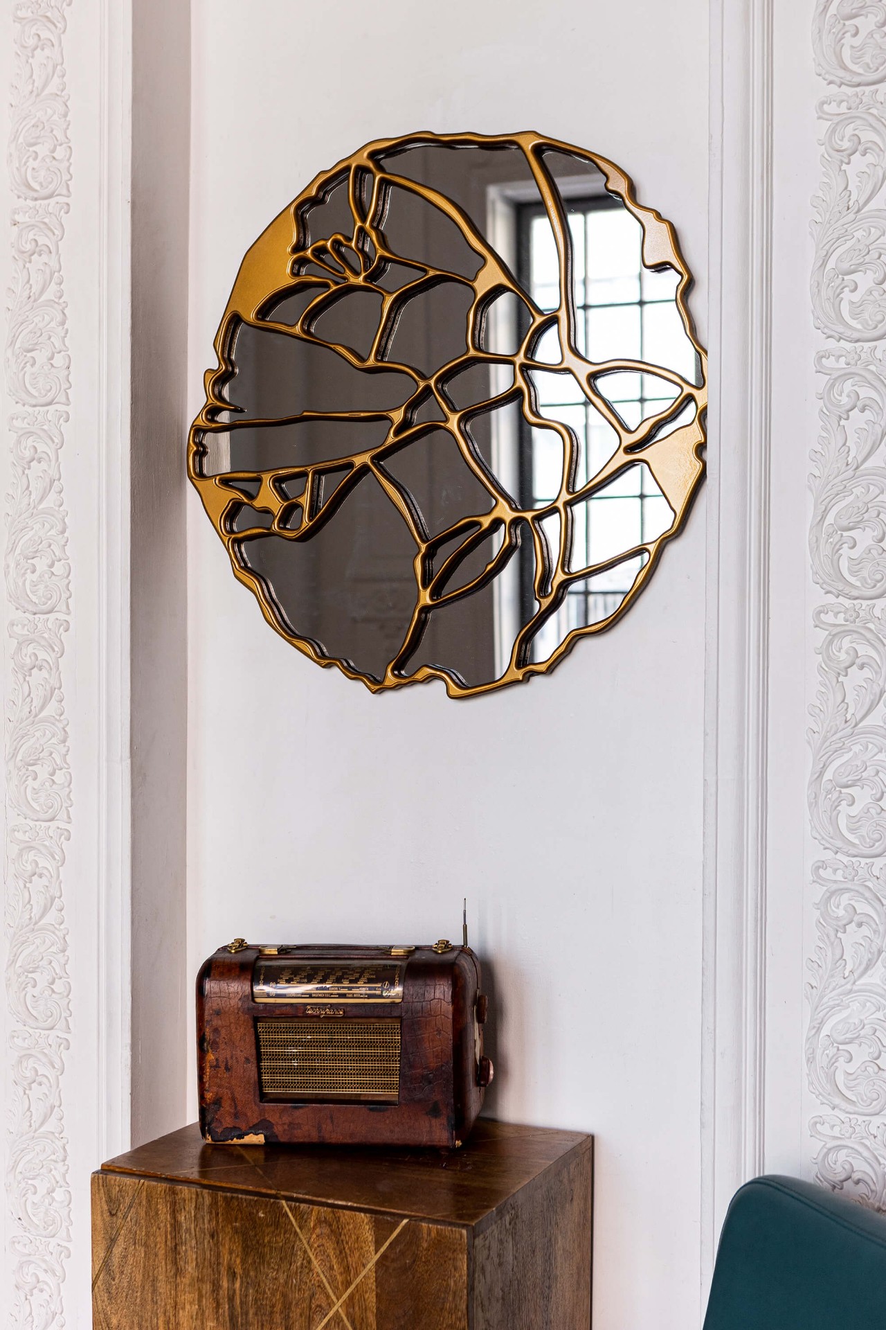 Зеркало BountyHome Roots Gold mv412-gold