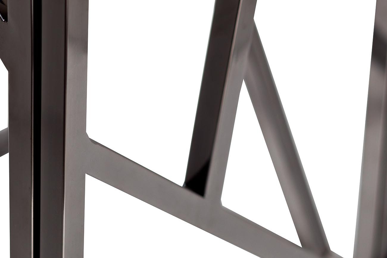 Столик журнальный высокий из мрамора Garda Decor 47ED-FS015BLSM