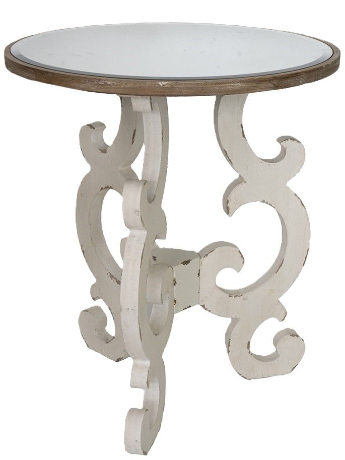 Столик интерьерный с зеркальной столешницей Glasar SA80183-DS