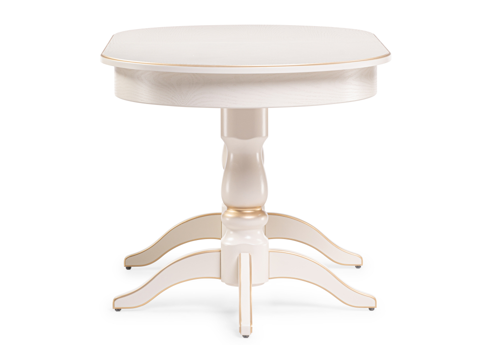 Стол деревянный Woodville Красидиано 150 слоновая кость / золото 515966