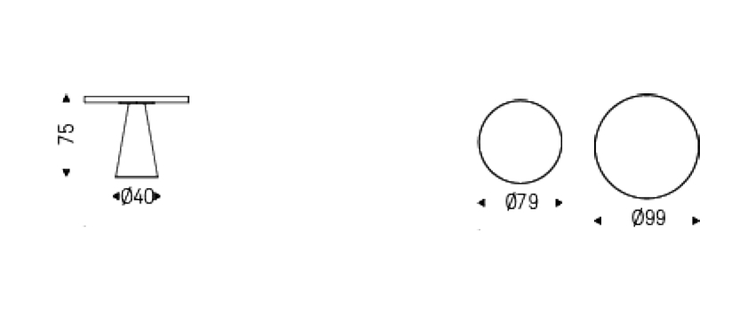 Обеденный стол Cattelan Italia Saturno Keramik Bistrot