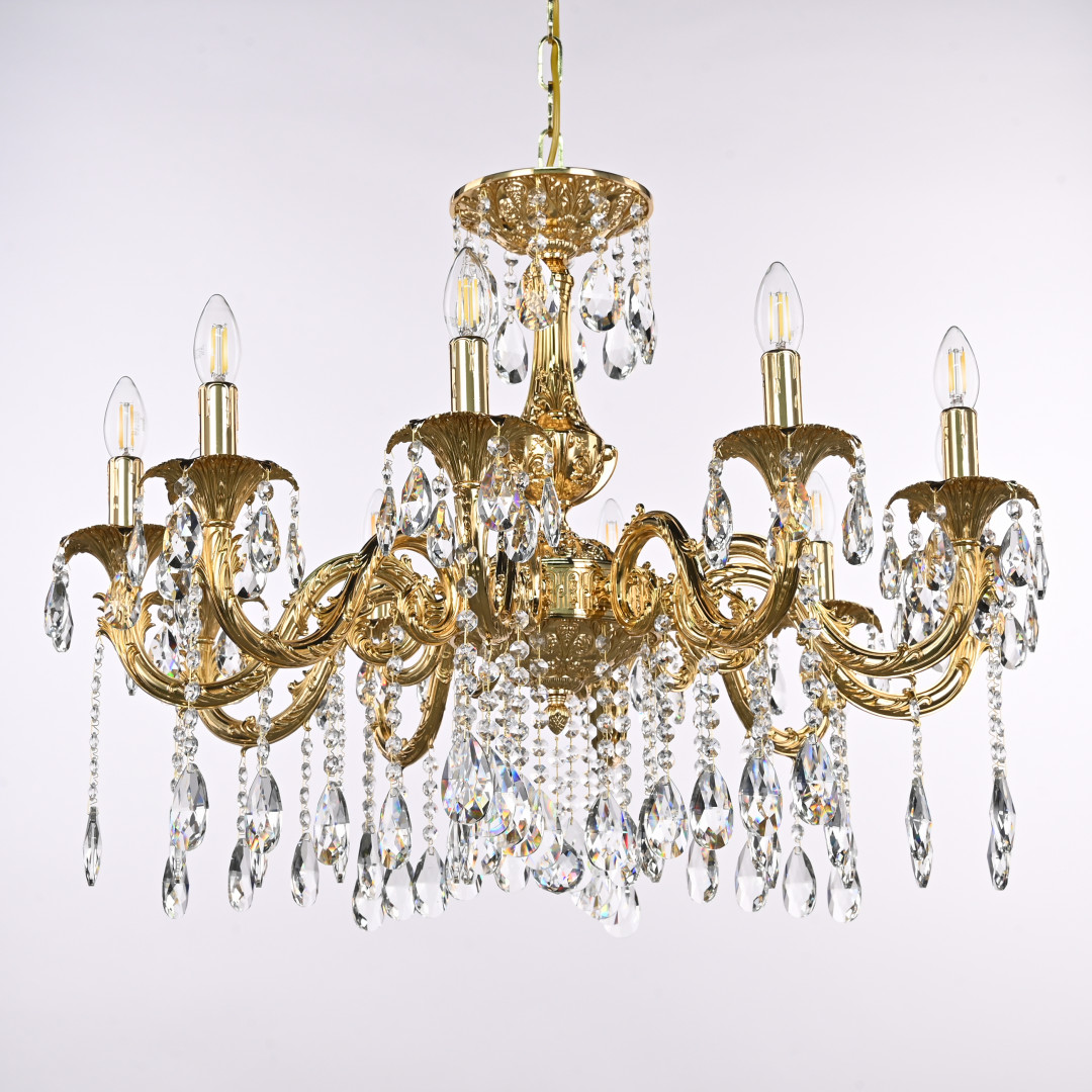 Люстра с хрустальными подвесками AL79101/10/250 A G Bohemia Ivele Crystal