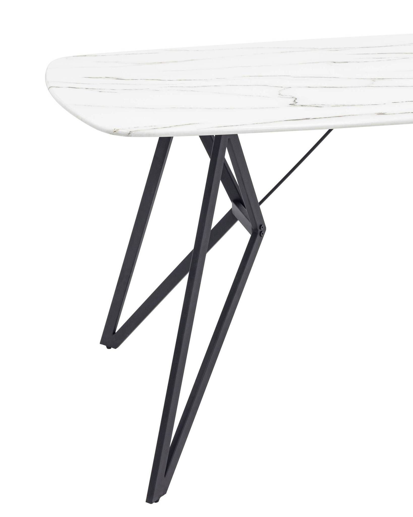Стол обеденный Денвер 140*90 белый стеклянный Stool Group
