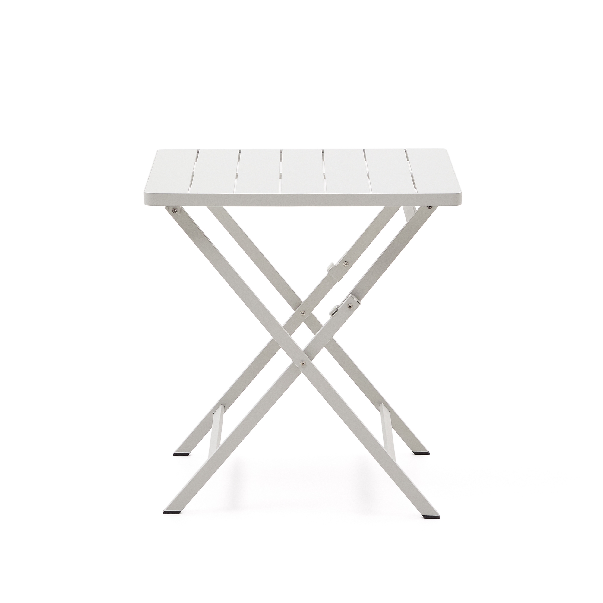 Стол садовый складной Torreta из алюминия с белой отделкой 70 x 70 см La Forma (ex Julia Grup)