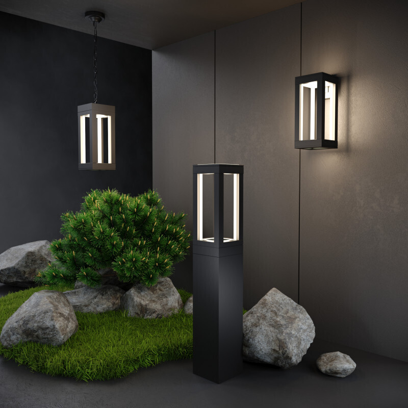 Садовый светильник Elektrostandard 1529 TECHNO LED чёрный