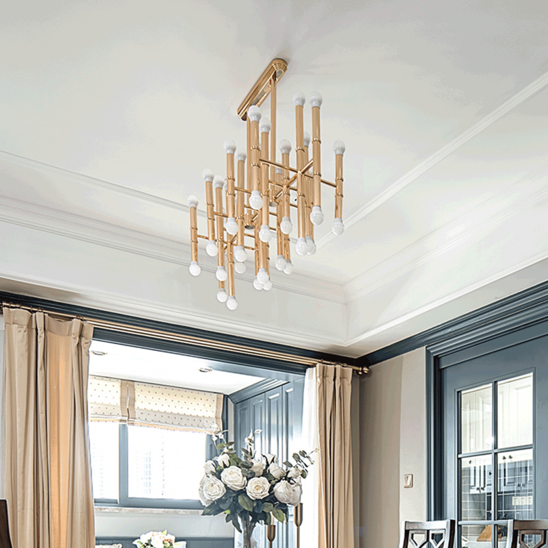 Подвесная рядная люстра CONSTA L30 Black by ImperiumLoft