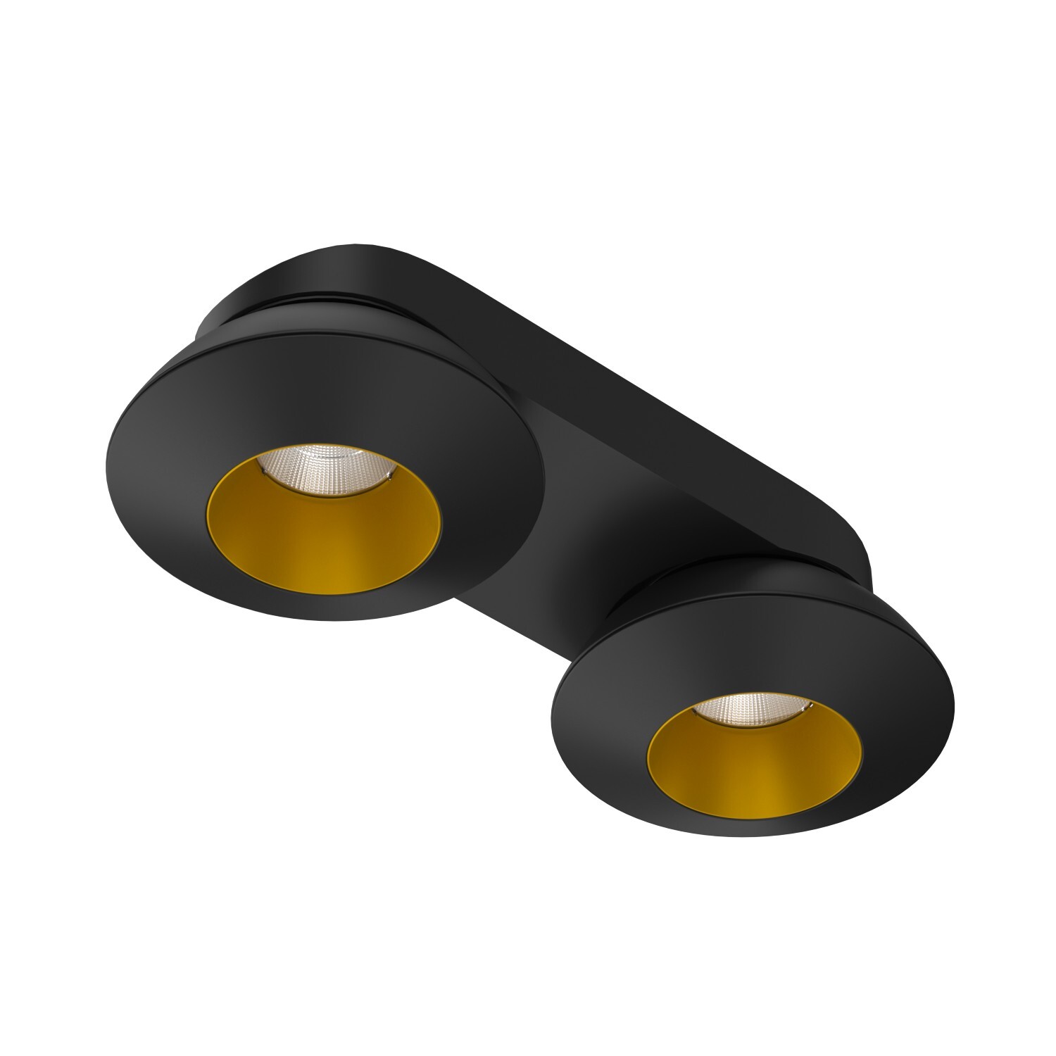 Накладной  светодиодный светильник Ledron KRIS SLIM 2 Black-Gold