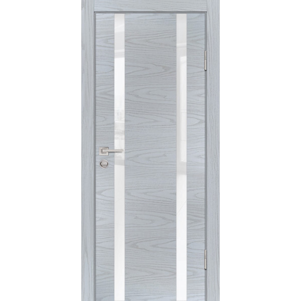 Межкомнатная дверь Graf P-9 белоснежный лакобель Дуб скай серый (2000 х 600)