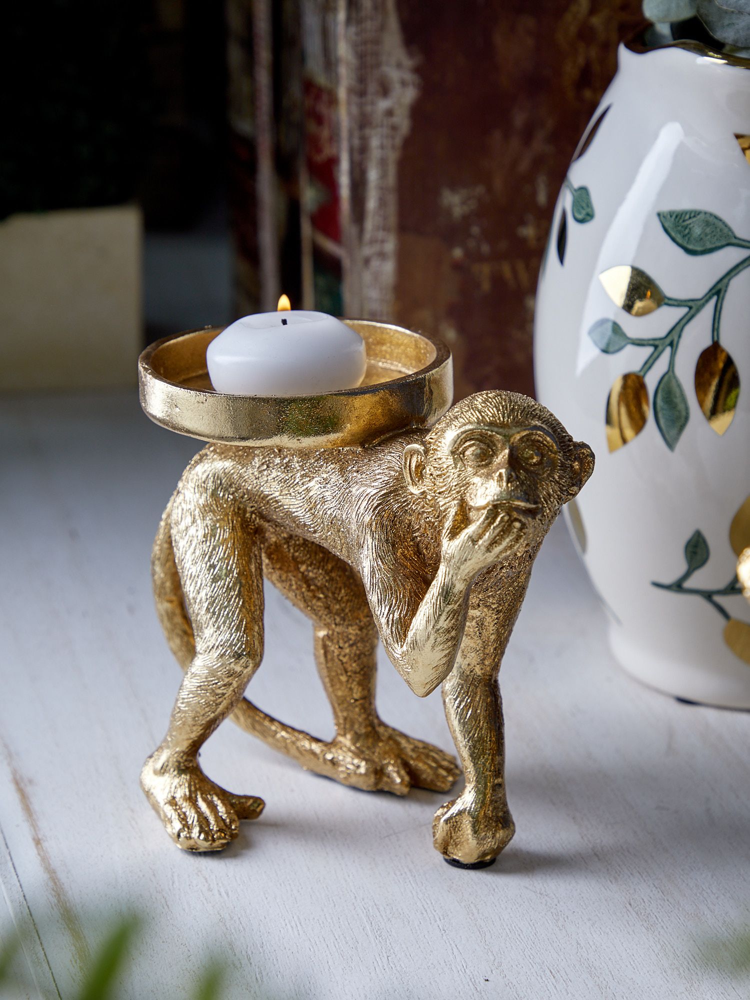 Подсвечник Обезьяна Glasar 70-020