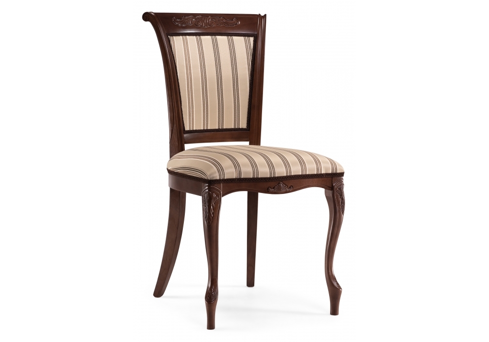 Стул деревянный Woodville Амбертин орех / агата полоса серая 505473