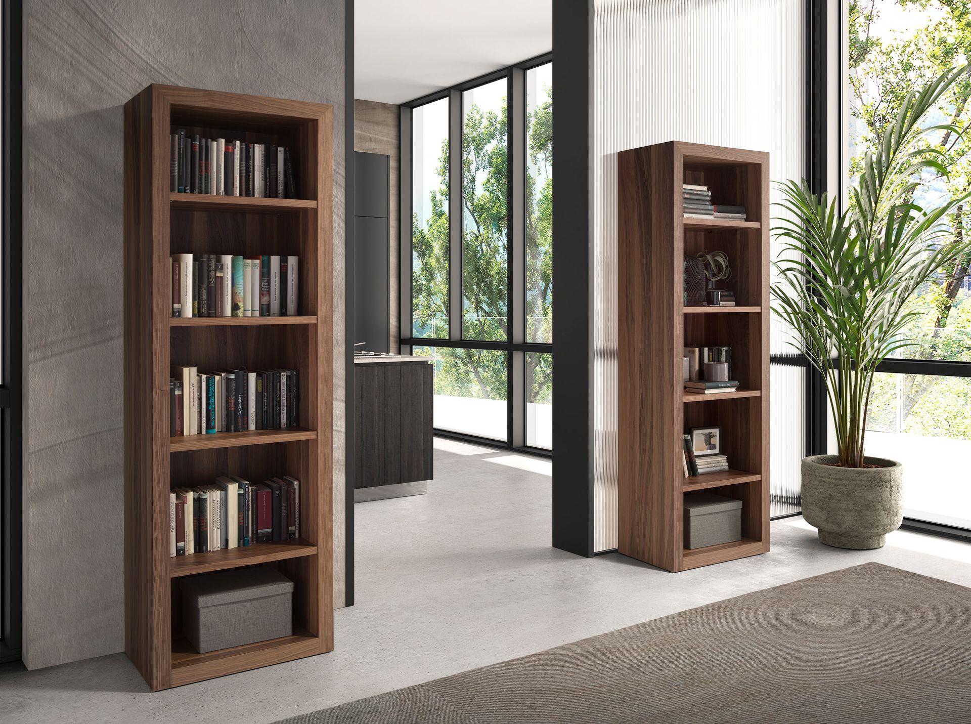 Стеллаж GOB-N5524-1 / 3172 из орехового дерева Angel Cerda