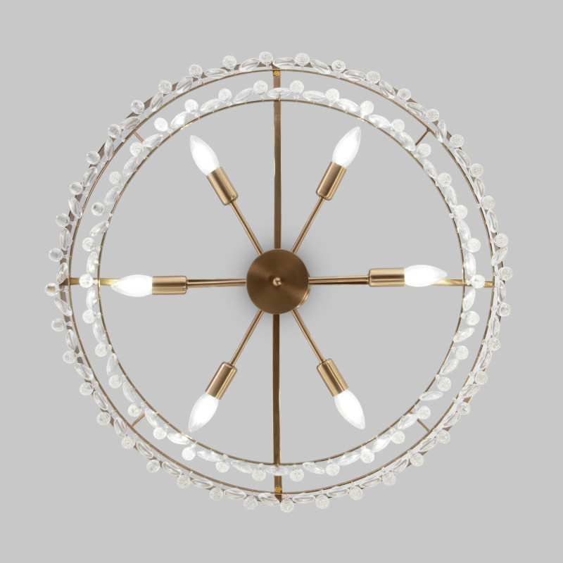 Люстра на штанге Eurosvet 60165/6 латунь