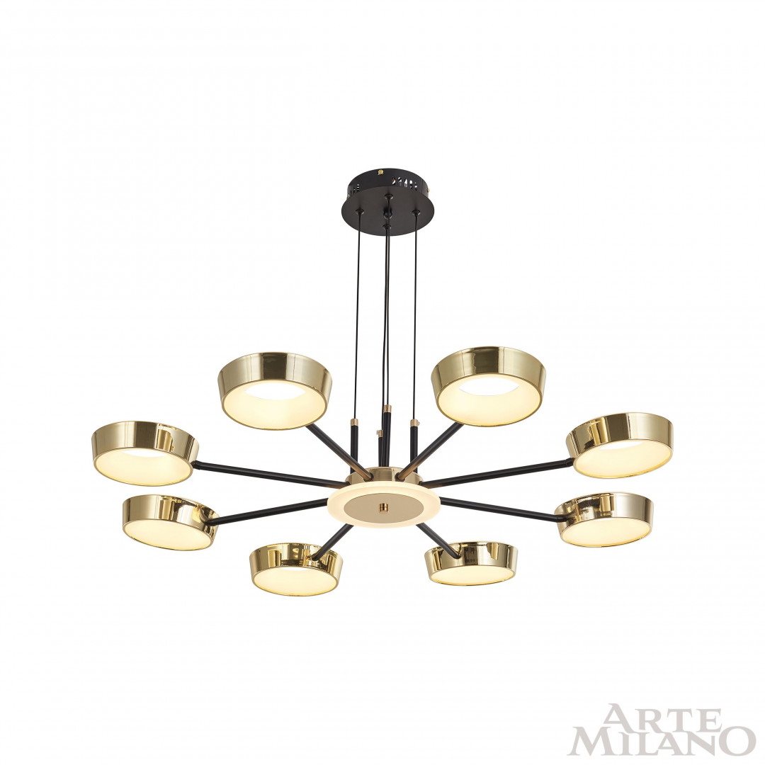 Подвесной светильник светодиодный 271079/8 BK/GD Arte Milano