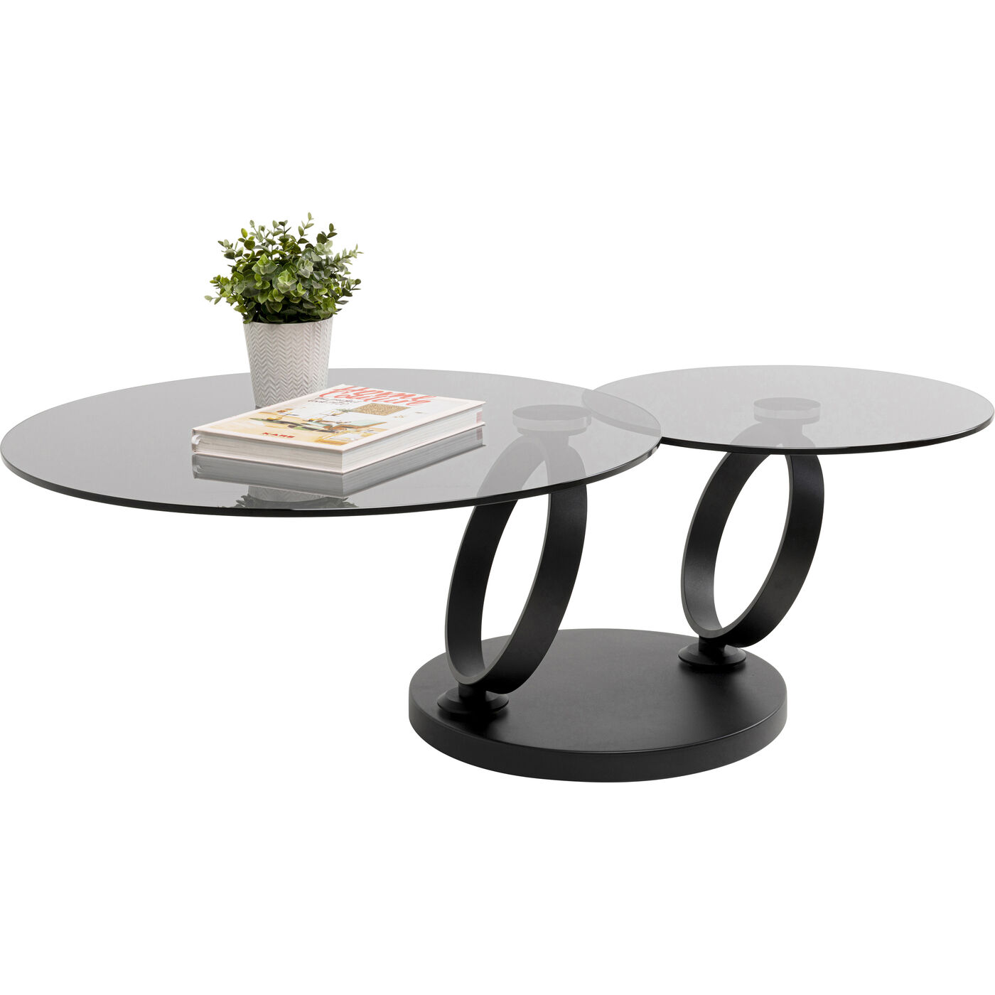 Стол кофейный Beverly Smoke Black 132x80cm KARE 70711
