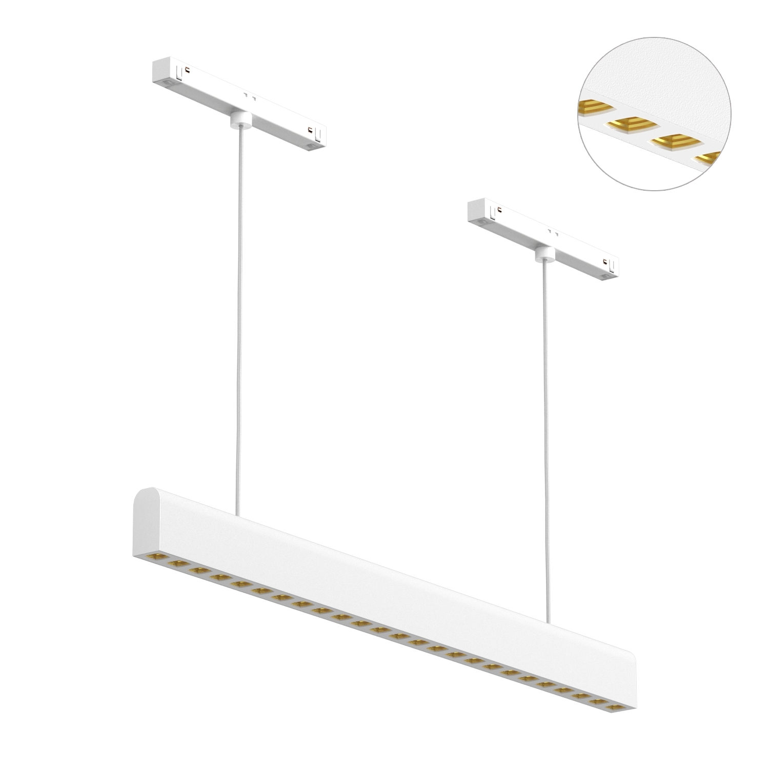 Светодиодный светильник для магнитной системы Ledron Sagi Style T 585 White-Gold 4000K