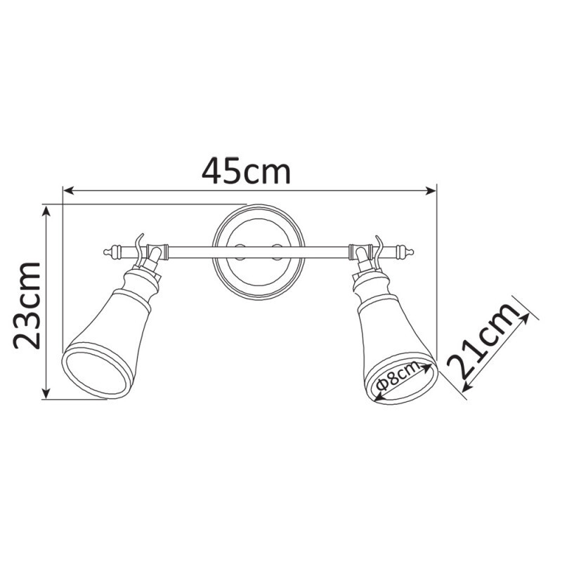 Бра Arte Lamp A9231AP-2CC