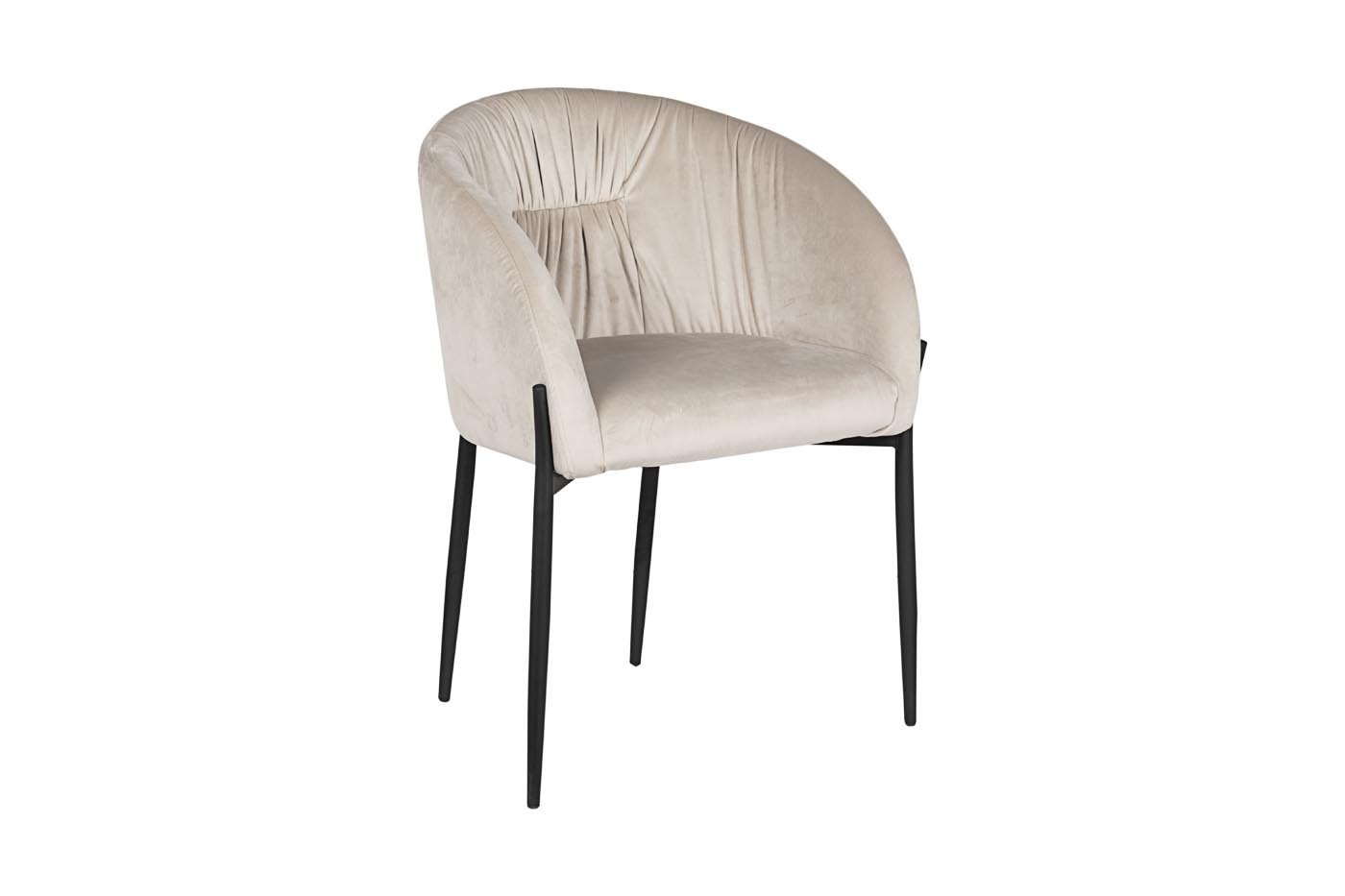 Стул велюровый светло-бежевый Garda Decor GY-DC8173BL-CR