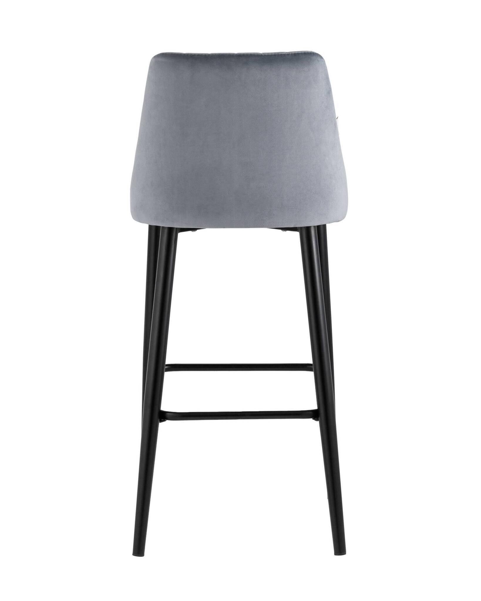 Стул барный Диего велюр серый Stool Group
