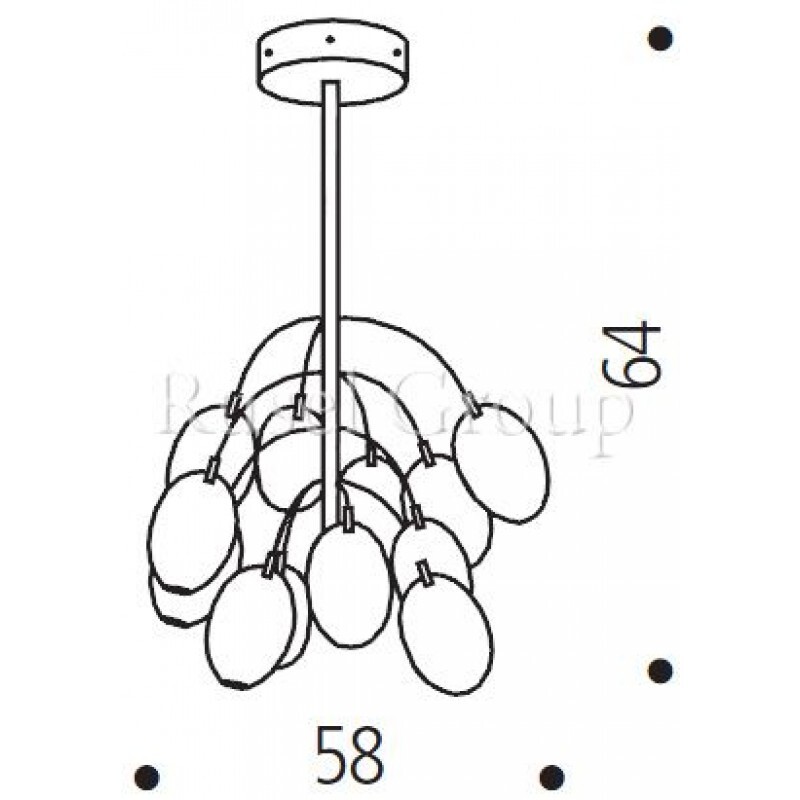 Люстра de MAJO PRO SECCO K13