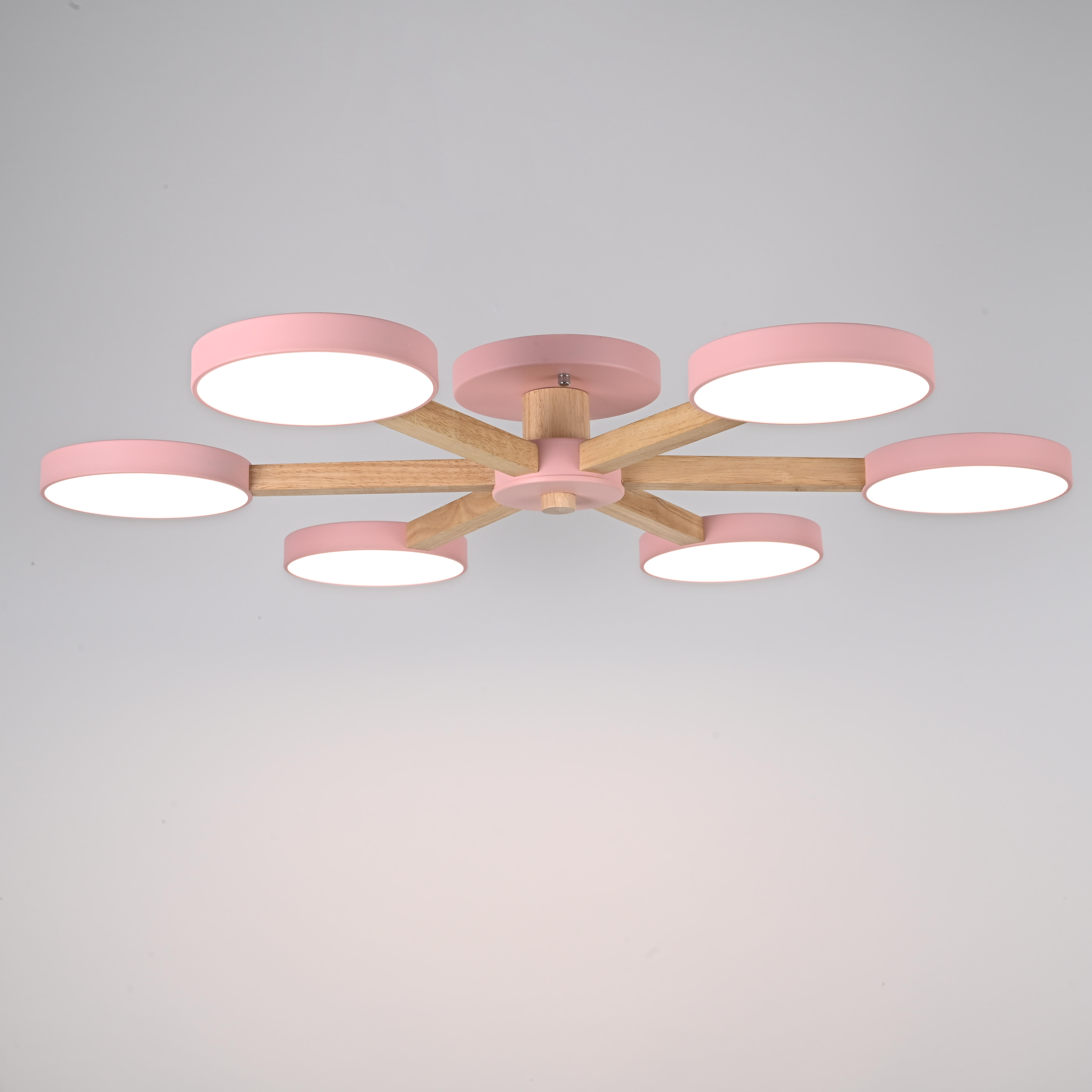 Потолочная люстра TURNA 6 Pink by ImperiumLoft
