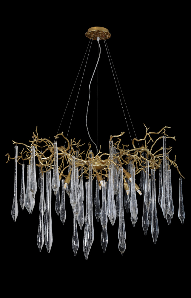 Люстра Crystal Lux REINA SP8 D1000 GOLD PEARL