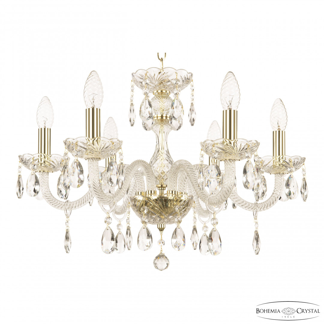 Люстра хрустальная 117/6/195 G Bohemia Ivele Crystal
