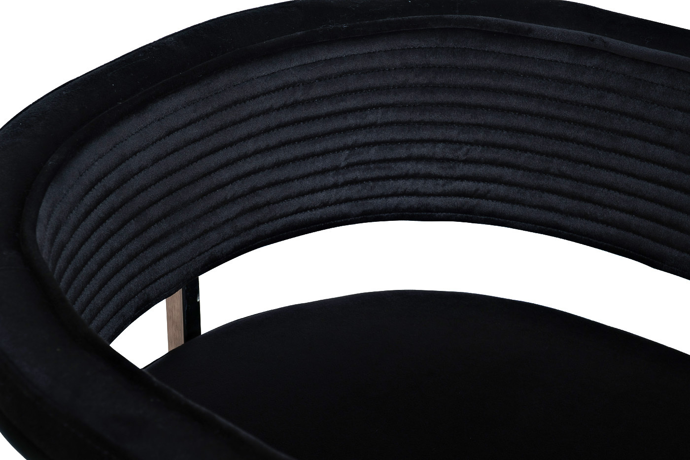 Стул велюровый черный/хром Garda Decor GY-8504STUL-CHERN