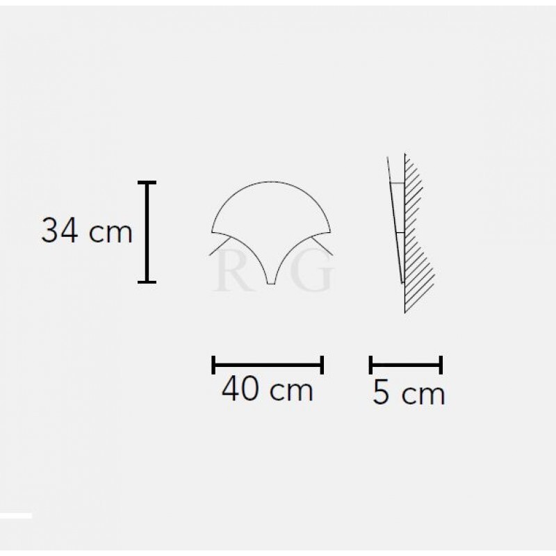 Настенный светильник Masiero Palm A