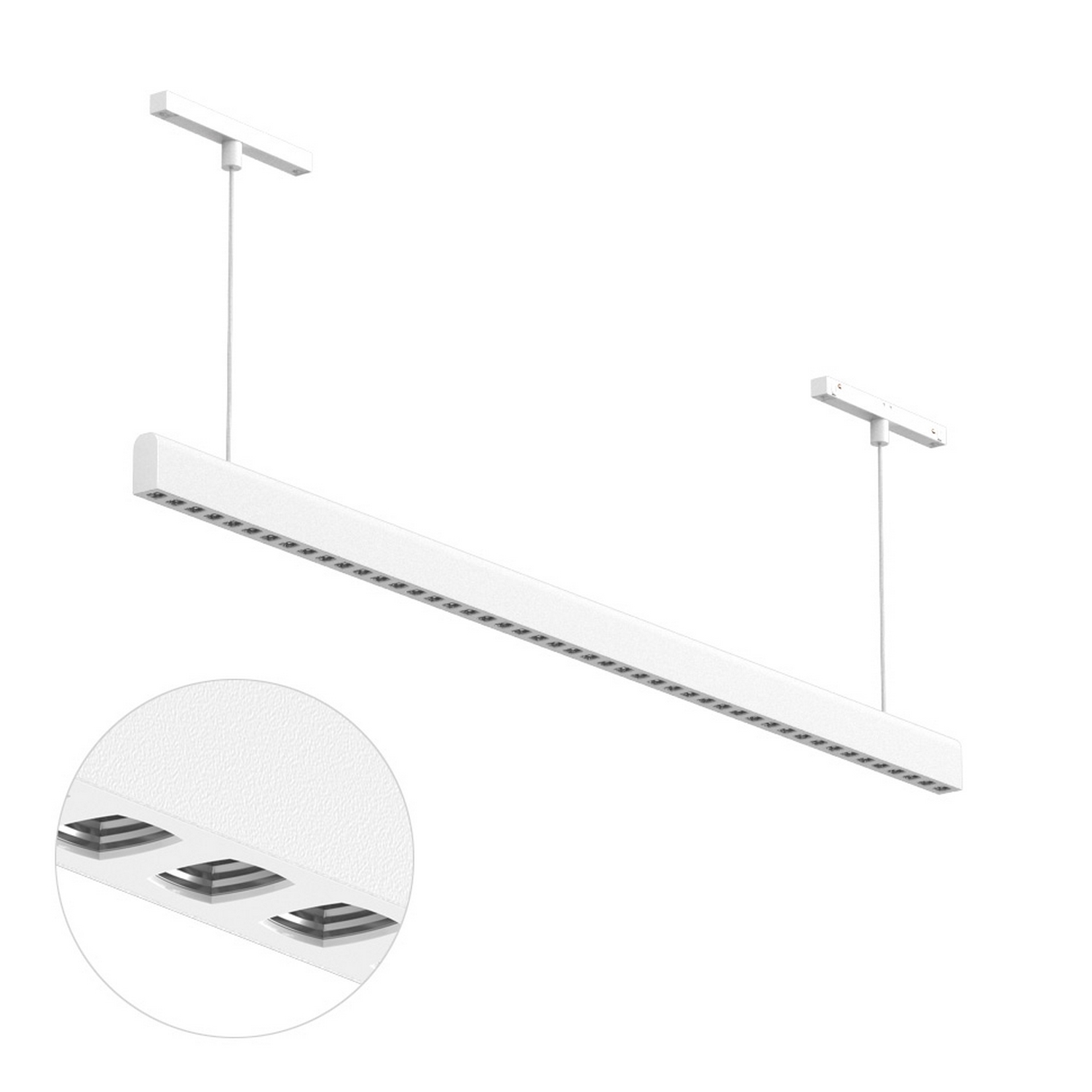 Светодиодный светильник для магнитной системы Ledron Sagi Style T 1010 White-Silver 3000K