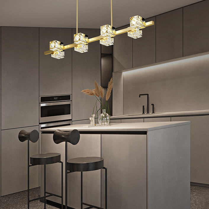 Потолочный светильник MICHAL LONG L8 Brass by ImperiumLoft