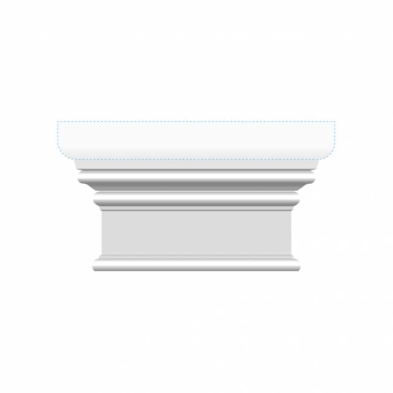 Декор. эл-т верхний Ultrawood арт. D 4100 (195x89x30)