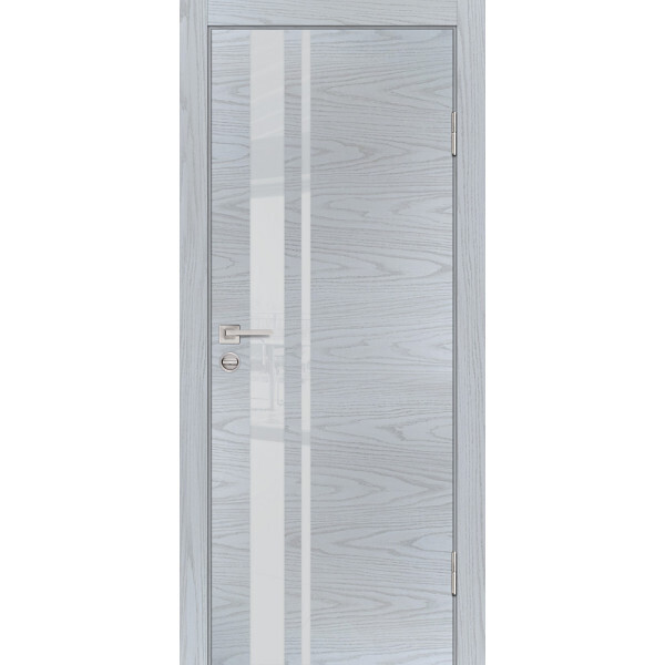 Межкомнатная дверь Graf P-16 лунный лакобель Дуб скай серый (2000 х 900)