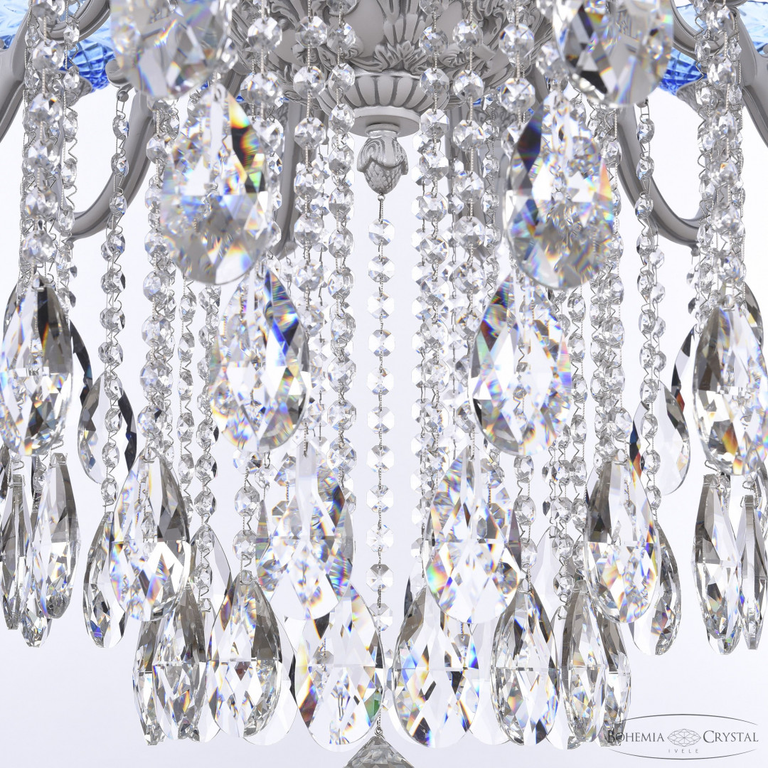 Люстра хрустальная AL78101/16+8+8/300/3d B WMN P Aquamarine/M-1F Bohemia Ivele Crystal