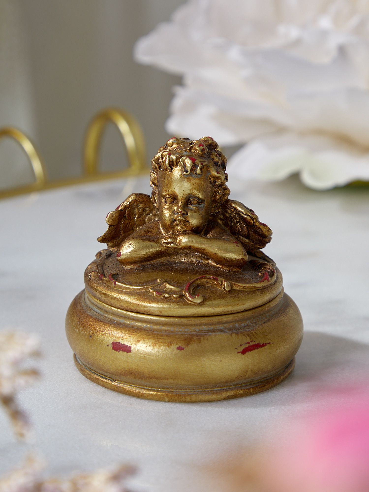 Шкатулка Ангел, под старину Glasar 28-048