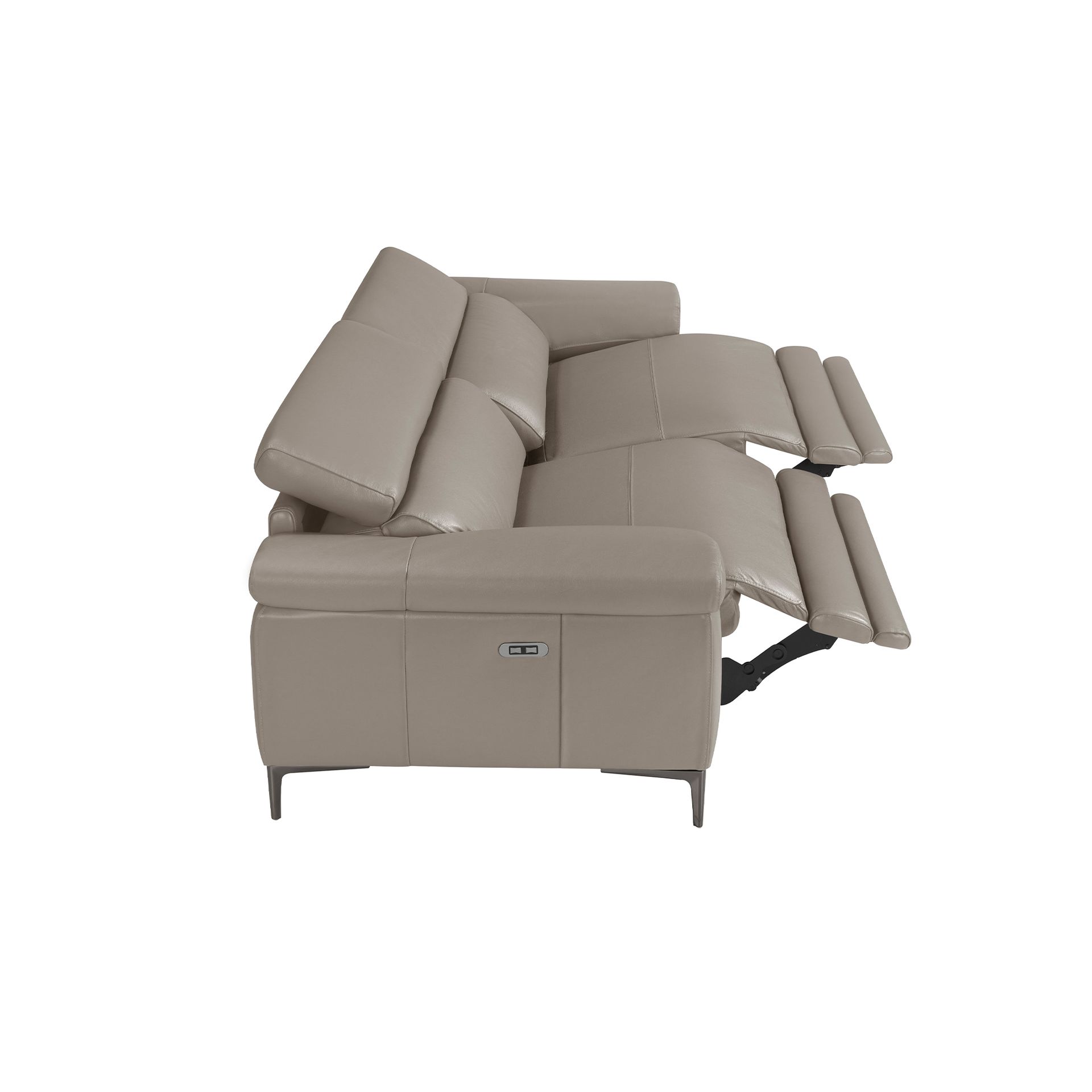 3-х местный диван 5320-3P-M5655 / 6122 с кожаной обивкой и механизмом релаксации Angel Cerda