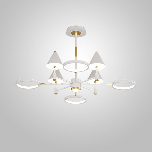 Потолочная люстра GISBERT D100 White by ImperiumLoft