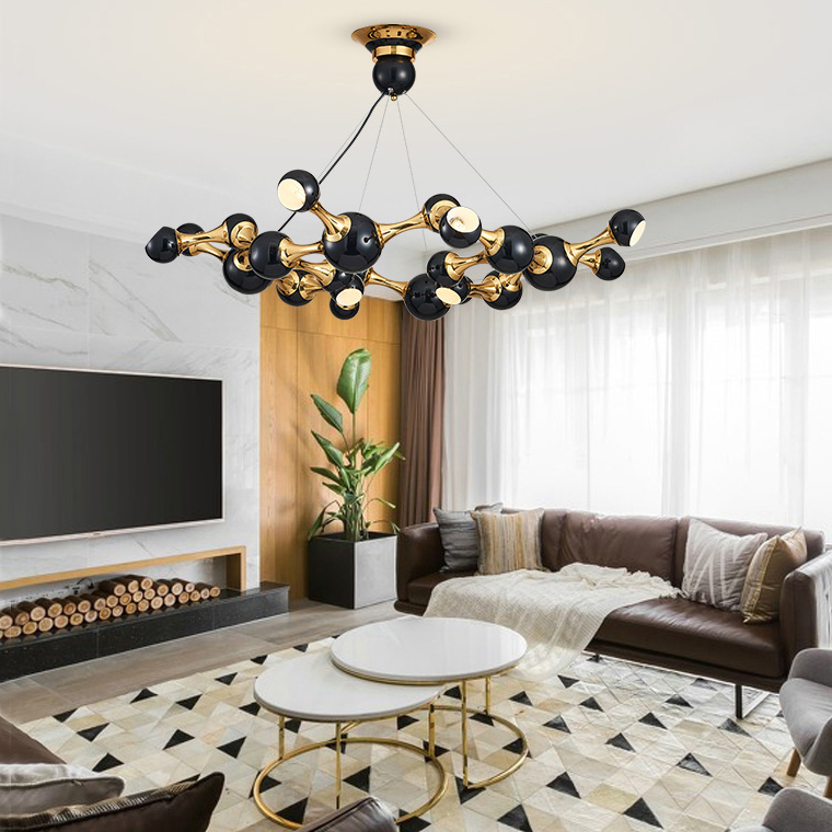 Дизайнерская люстра ATOMIC ROUND SUSPENSION White by ImperiumLoft