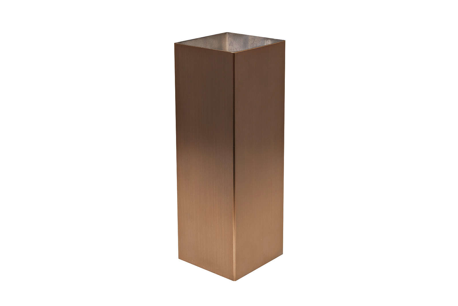 Ваза нерж.ст/мат.бронза 10*10*30 Garda Decor 58DB-18002